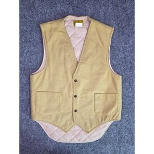 Vintage 70s Deerskin Melton Shirt Co Wool Vest Mens M Western Workwear USA Made